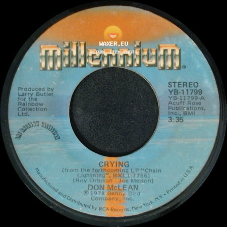 Don Mclean - Crying / Genesis (In The Beginning) side A