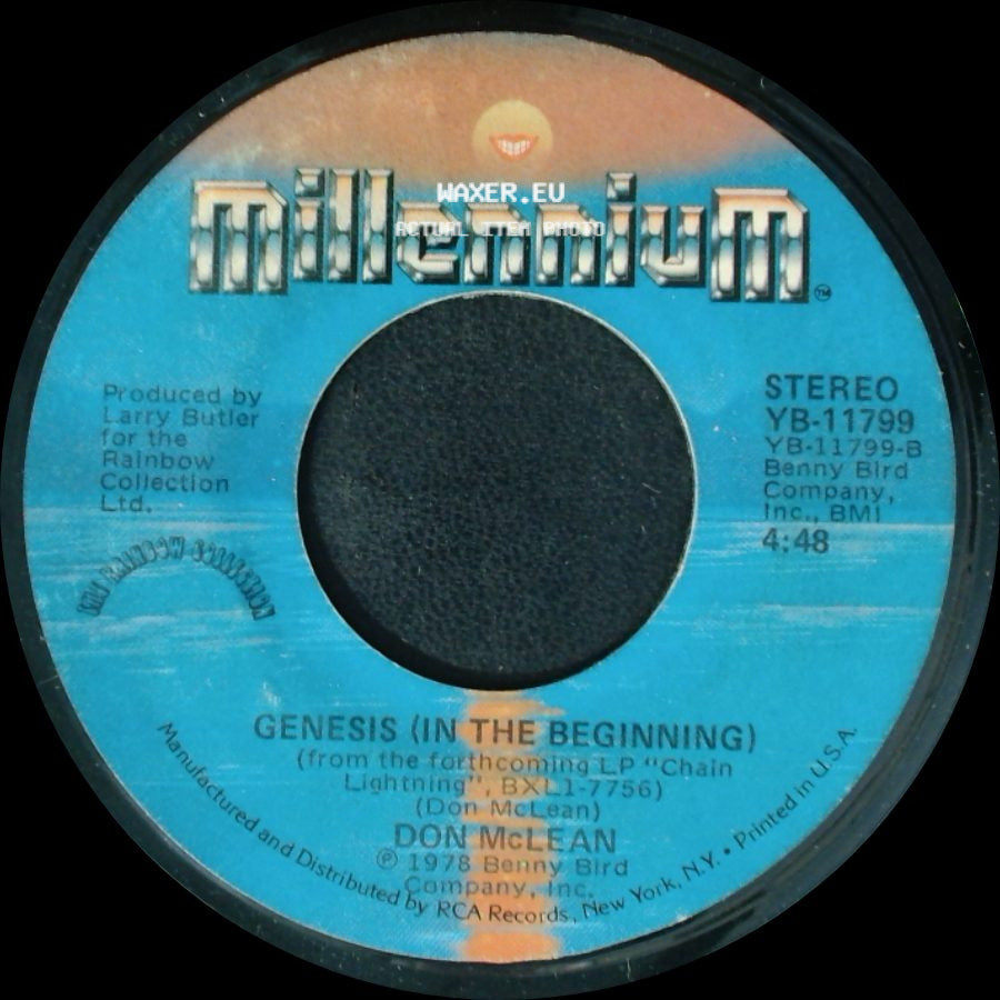 Don Mclean - Crying / Genesis (In The Beginning) side B