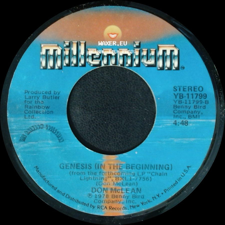Don Mclean - Crying / Genesis (In The Beginning) side B