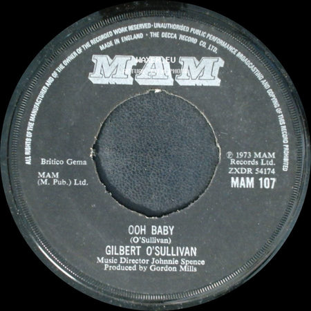 Gilbert O'sullivan - Ooh Baby / Good Company side A