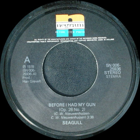 Seagull - Waves (Op. 17 No. 12) / Before I Had My Gun (Op. 28 No. 2) side B