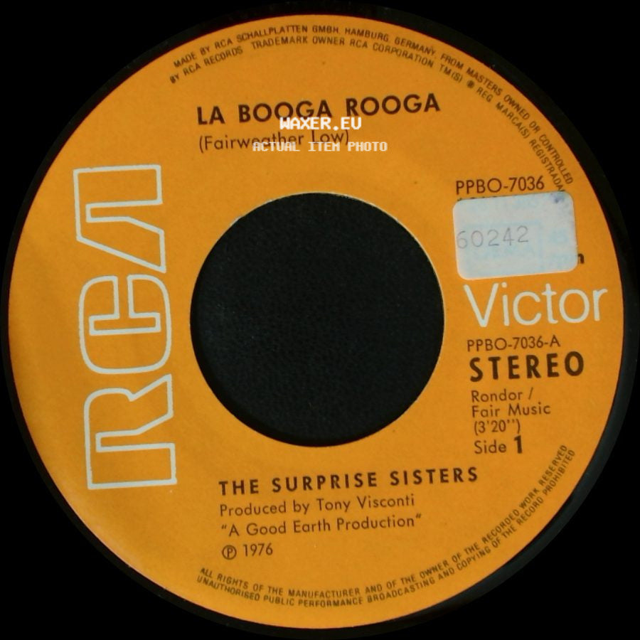 The Surprise Sisters - La Booga Rooga (Fairweather Low) / Seashore side A