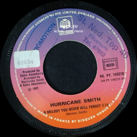 Hurricane Smith - Please Love Me / A Melody You Never Will Forget side B