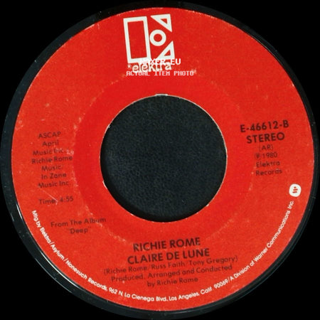Richie Rome - Feel / Claire De Lune side B