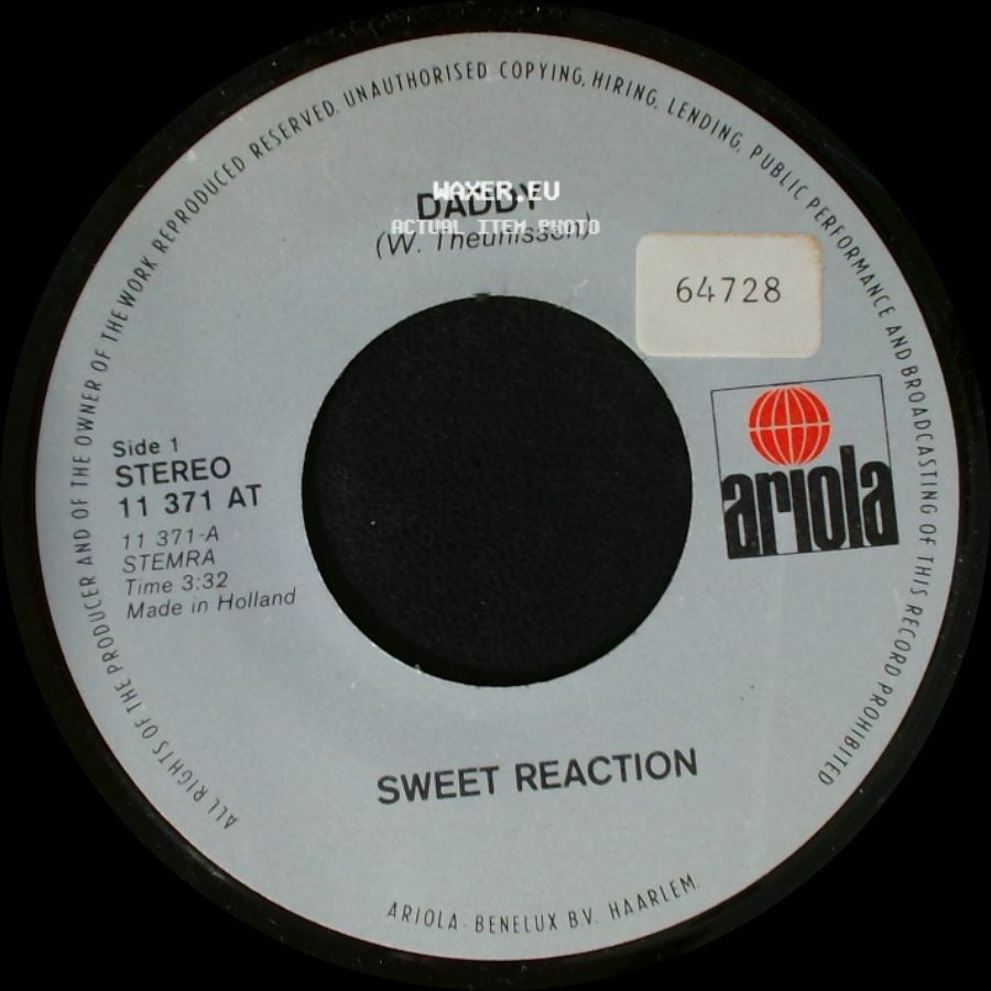 Sweet Reaction - Daddy / It's Long Ago side A