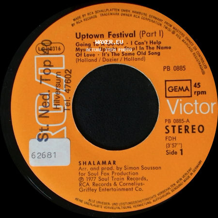 Shalamar - Uptown Festival (Part 1) / Uptown Festival (Part Ii) side A