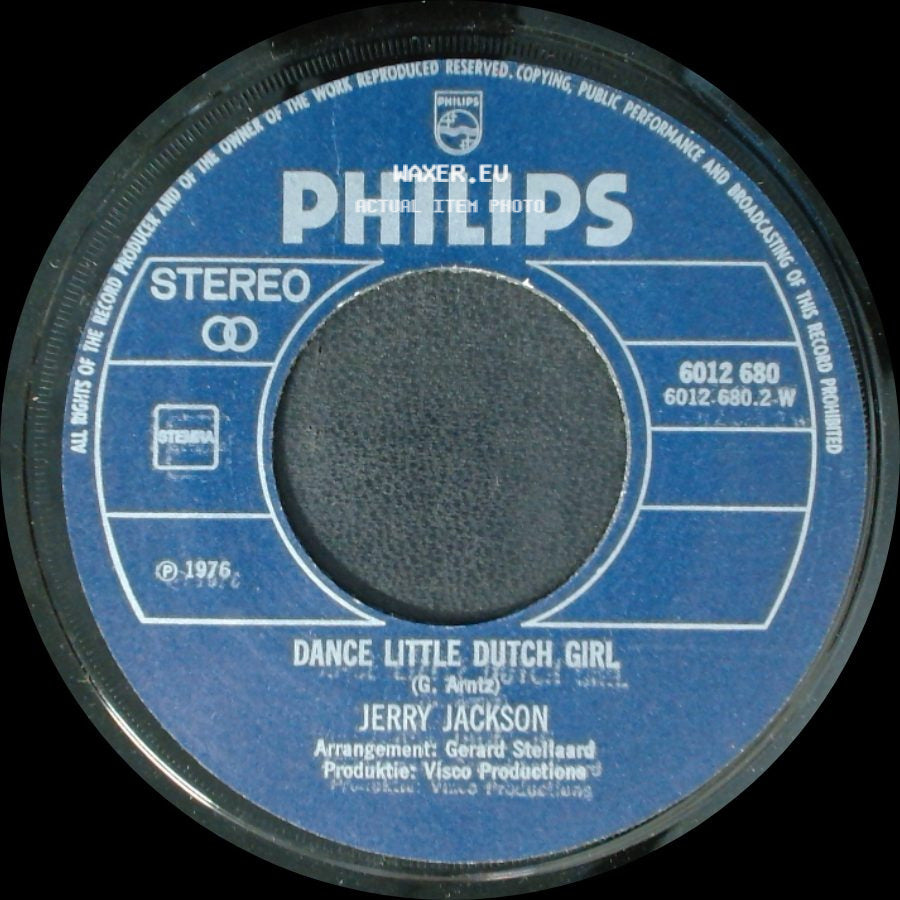 Jerry Jackson - Golden Lips / Dance Little Dutch Girl side B
