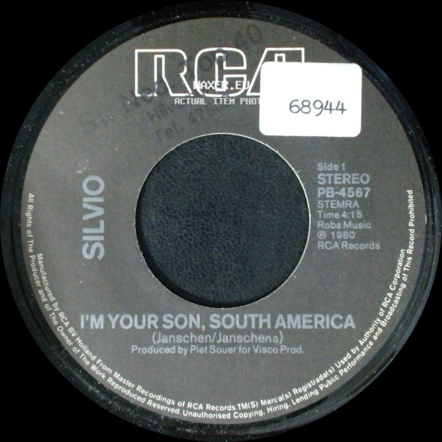 Silvio - I'm Your Son, South America / Don't Know What To Do side A
