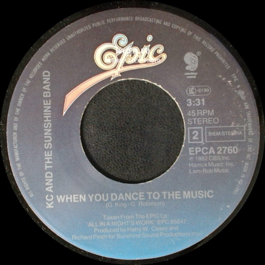 Kc And The Sunshine Band - When You Dance To The Music / (You Said) You'd Gimme Some More side A