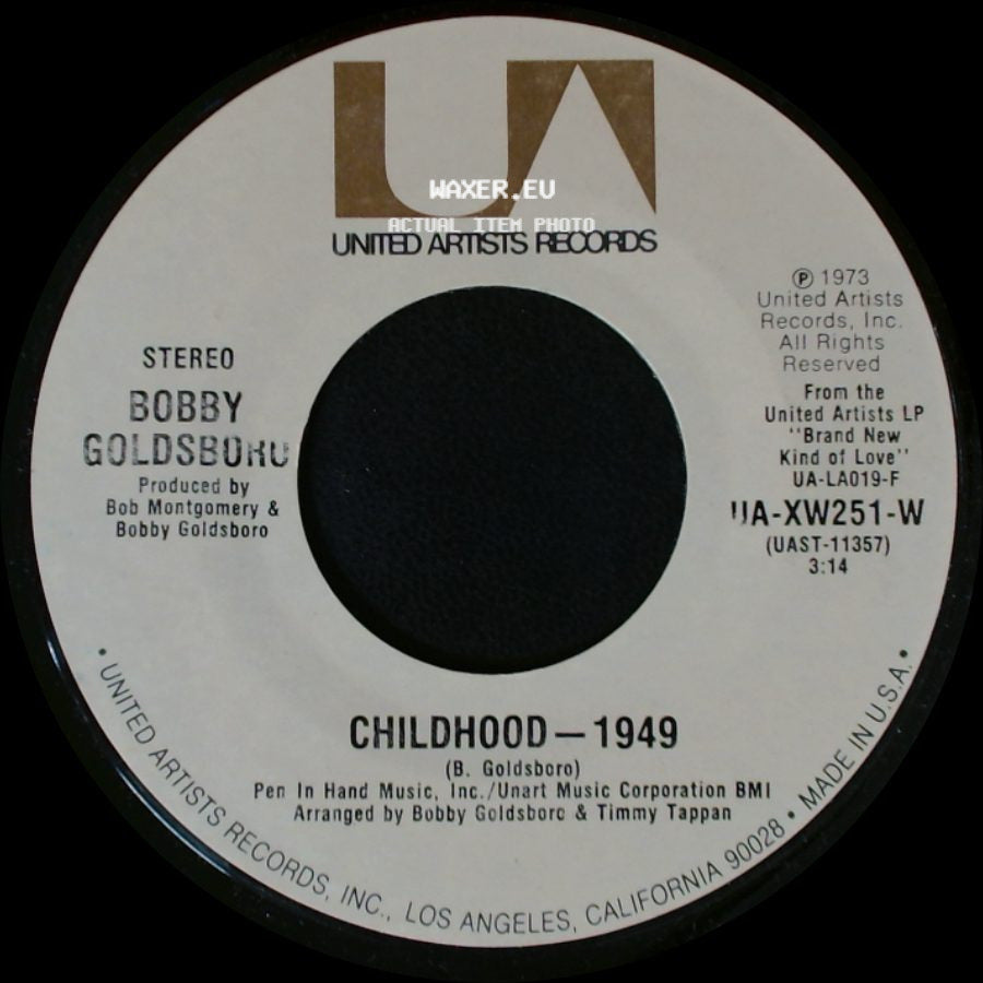 Bobby Goldsboro - Summer (The First Time) / Childhood - 1949 side B
