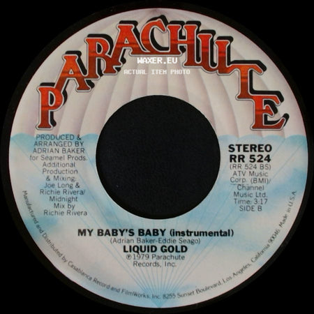 Liquid Gold - My Baby's Baby / My Baby's Baby (Instrumental) side B