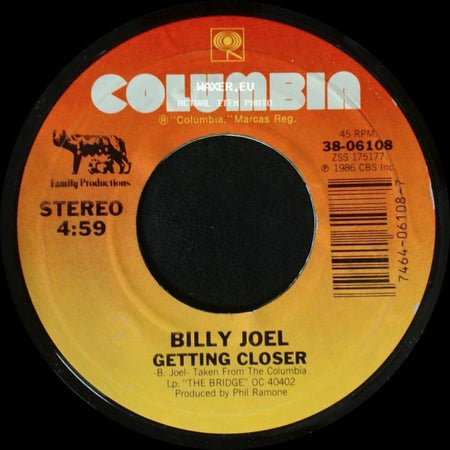Billy Joel - Getting Closer / A Matter Of Trust side A