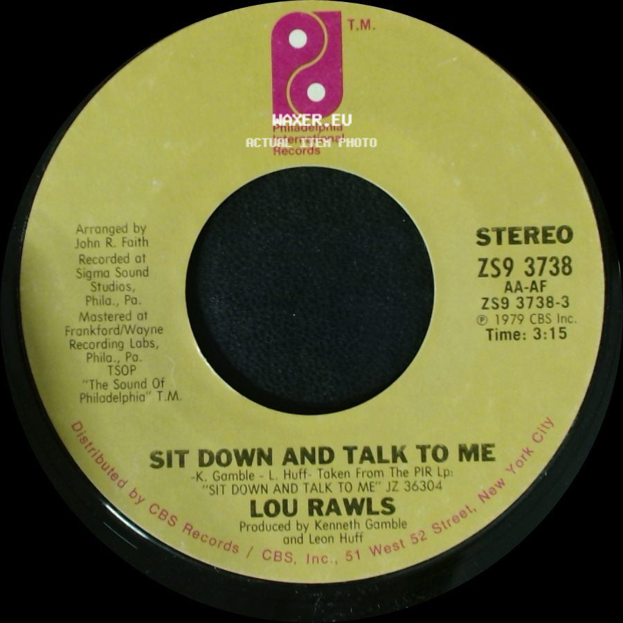 Lou Rawls - Sit Down And Talk To Me / When You Get Home side A