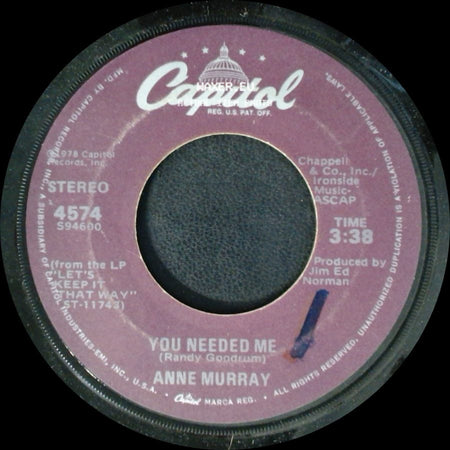 Anne Murray - I Still Wish The Very Best For You / You Needed Me side B