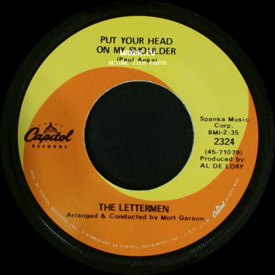 The Lettermen - Put Your Head On My Shoulder / Mary's Rainbow side A