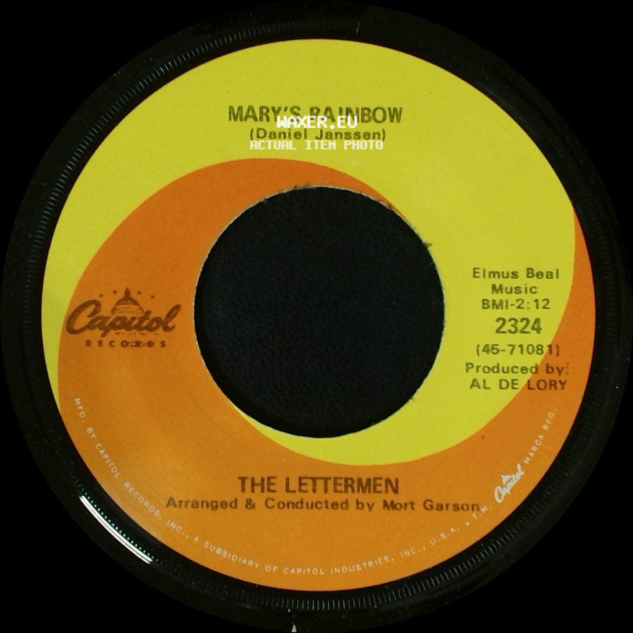 The Lettermen - Put Your Head On My Shoulder / Mary's Rainbow side B