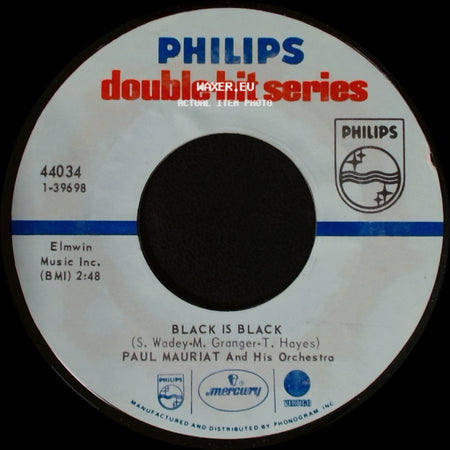 Paul Mauriat And His Orchestra - Love Is Blue (L'amour Est Bleu) / Black Is Black side B