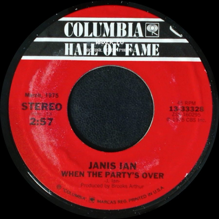Janis Ian - At Seventeen / When The Party's Over side B