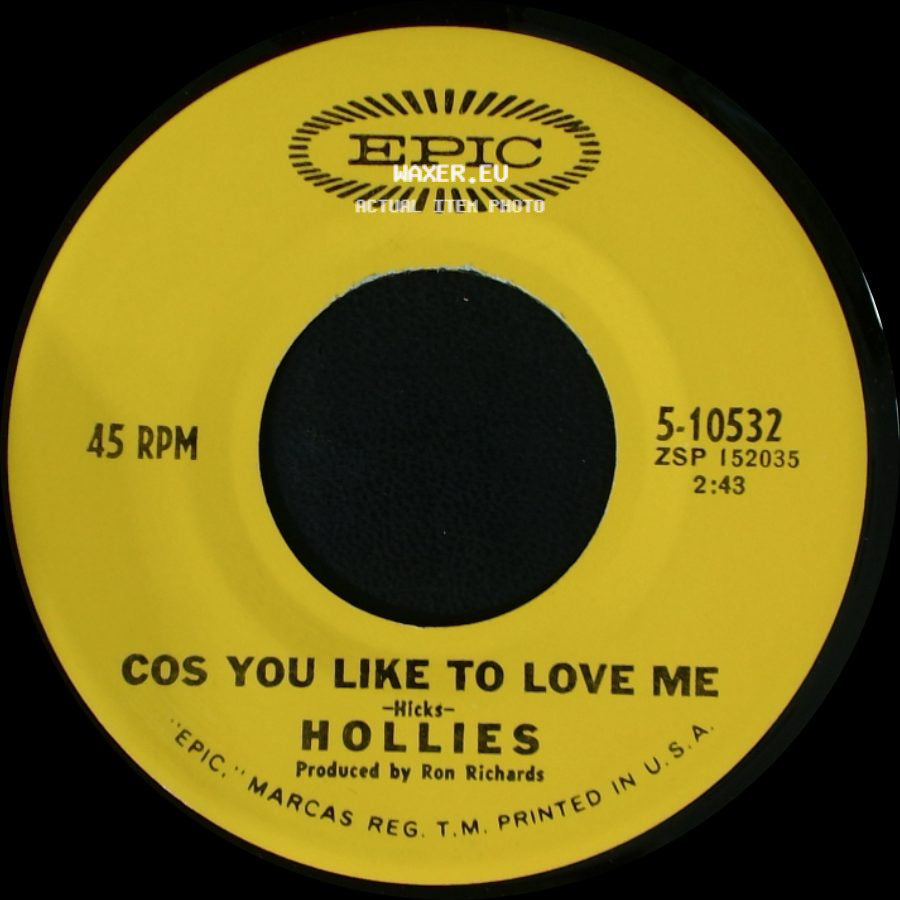 Hollies - He Ain't Heavy, He's My Brother / Cos You Like To Love Me side B