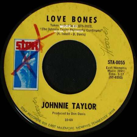 Johnnie Taylor - Mr. Nobody Is Somebody / Love Bones side B