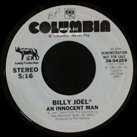 Billy Joel - An Innocent Man / An Innocent Man side A