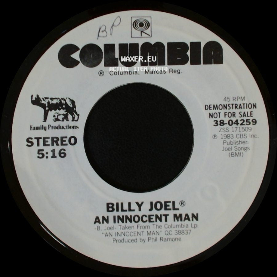 Billy Joel - An Innocent Man / An Innocent Man side A