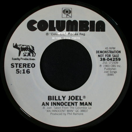 Billy Joel - An Innocent Man / An Innocent Man side B
