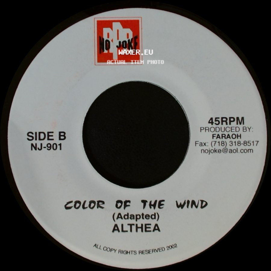 Ras-Doo / Althea - Top Notch / Color Of The Wind (Adapted) side B
