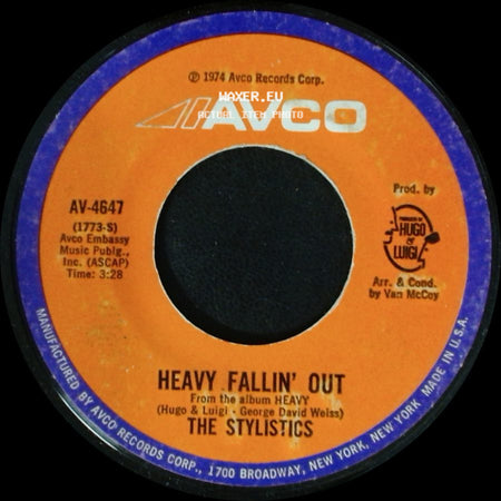 The Stylistics - Heavy Fallin' Out / Go Now side A