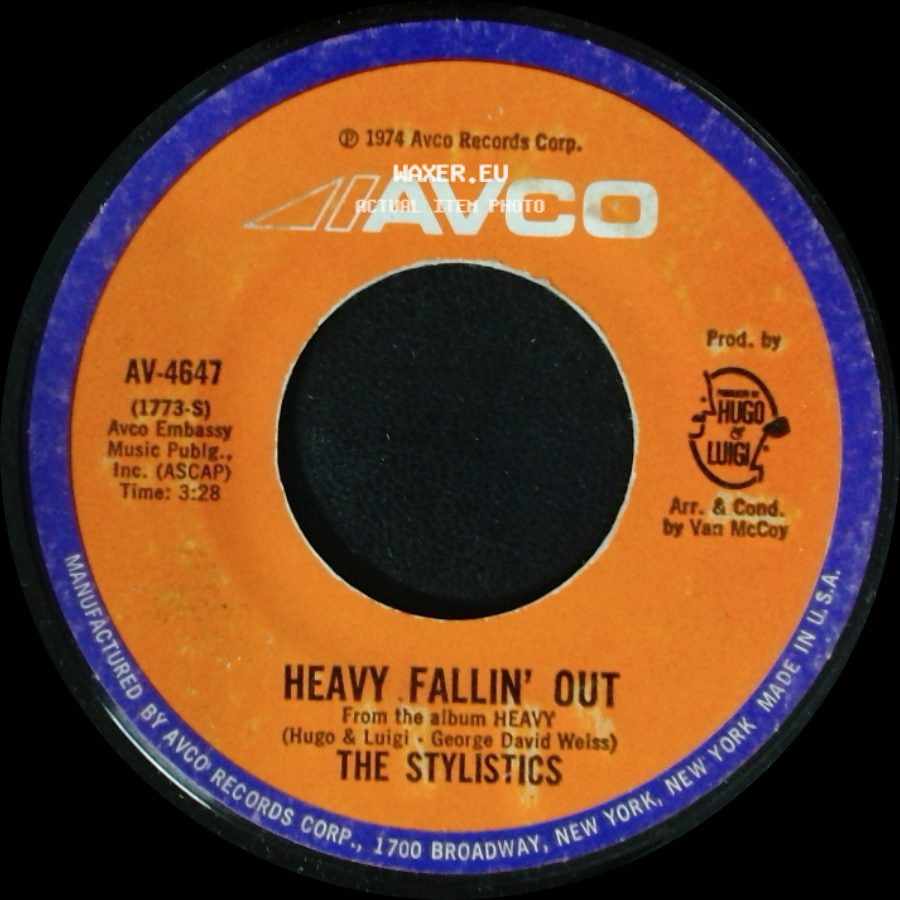The Stylistics - Heavy Fallin' Out / Go Now side A