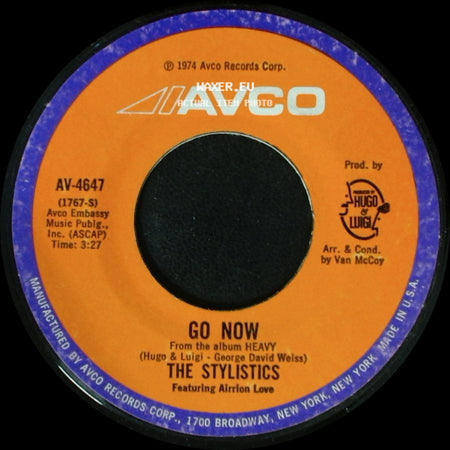 The Stylistics - Heavy Fallin' Out / Go Now side B