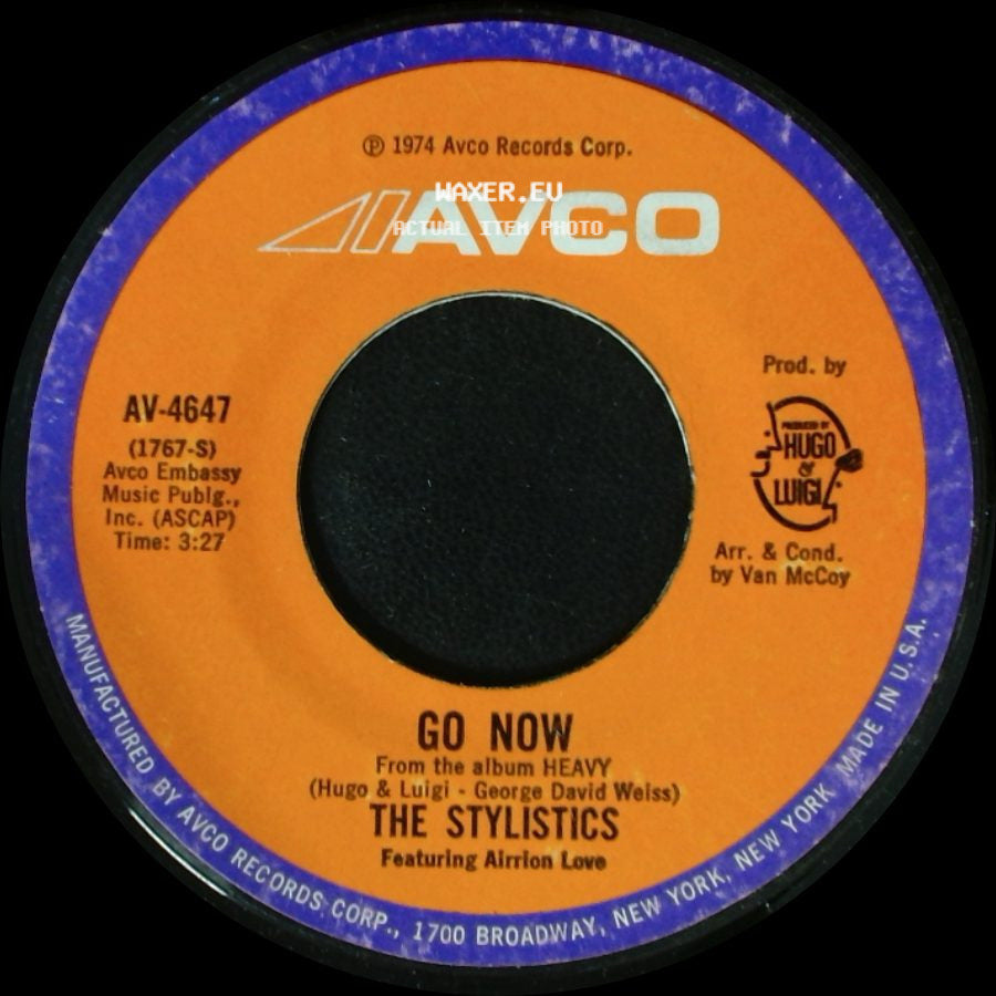 The Stylistics - Heavy Fallin' Out / Go Now side B