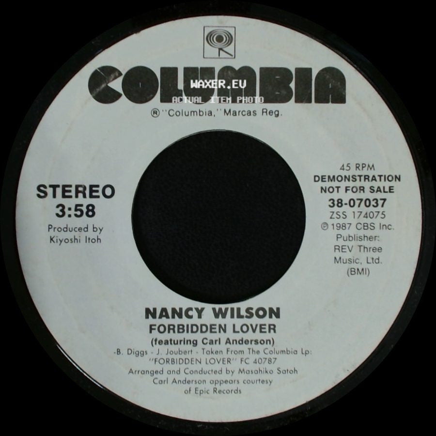 Nancy Wilson - Forbidden Lover / Forbidden Lover side B