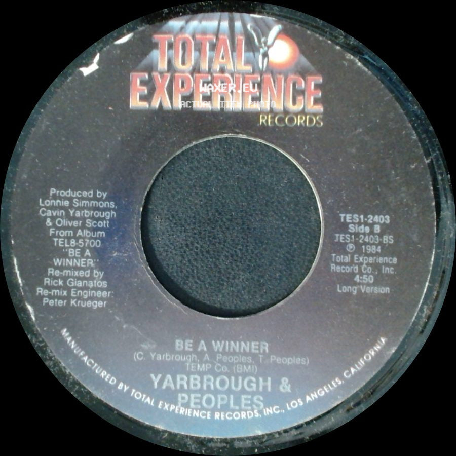 Yarbrough & Peoples - Be A Winner / Be A Winner side B