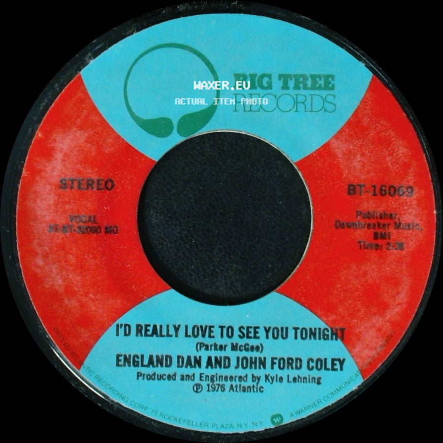 Dan And John Ford Coley / England Dan And John Ford Coley - It's Not The Same / I'd Really Love To See You Tonight side B
