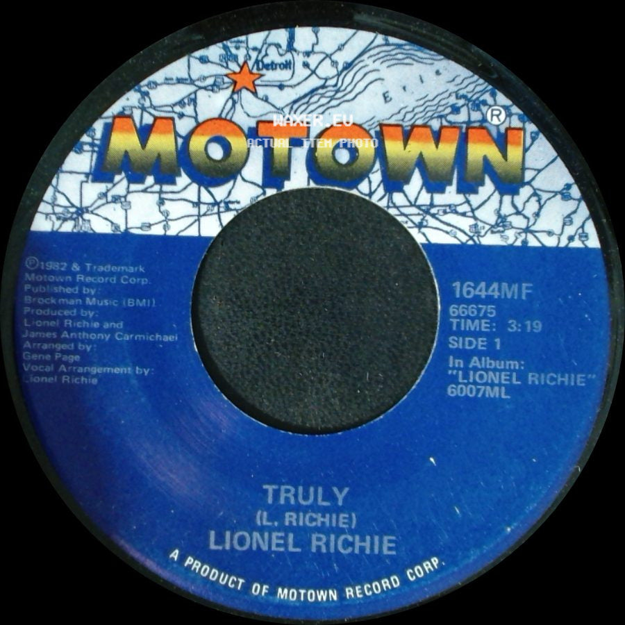 Lionel Richie - Truly / Just Put Some Love In Your Heart side A