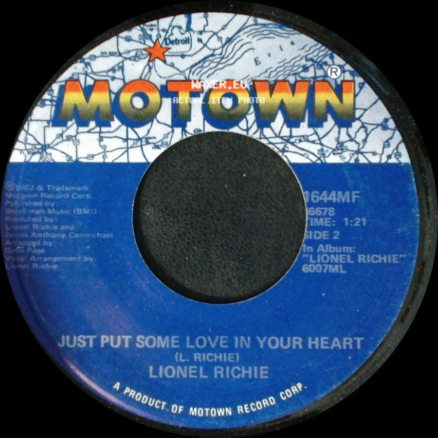 Lionel Richie - Truly / Just Put Some Love In Your Heart side B