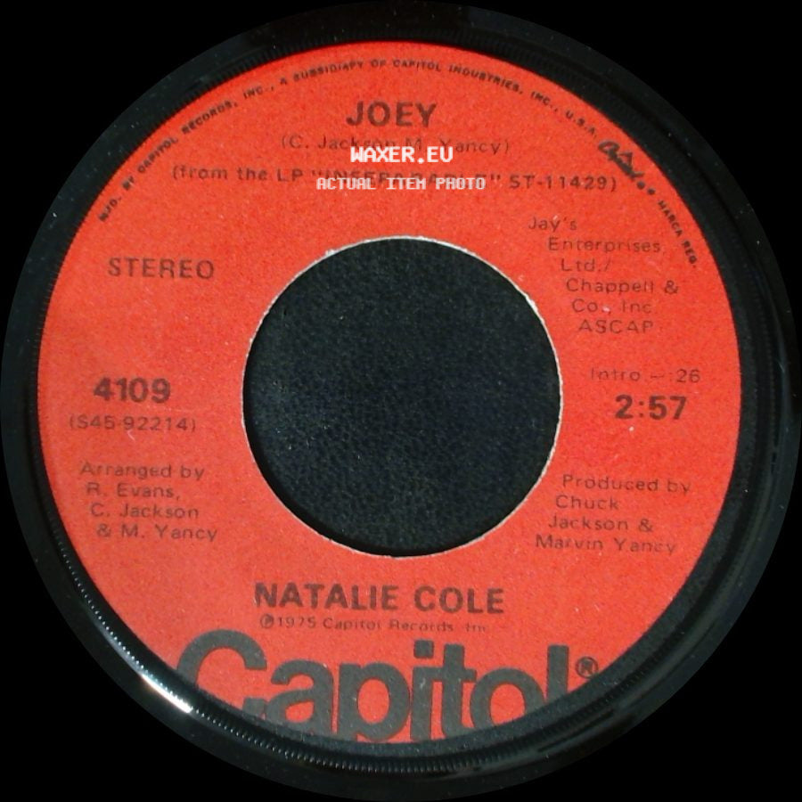 Natalie Cole - Joey / This Will Be side A