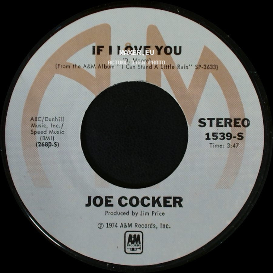 Joe Cocker - If I Love You / Put Out The Light side A