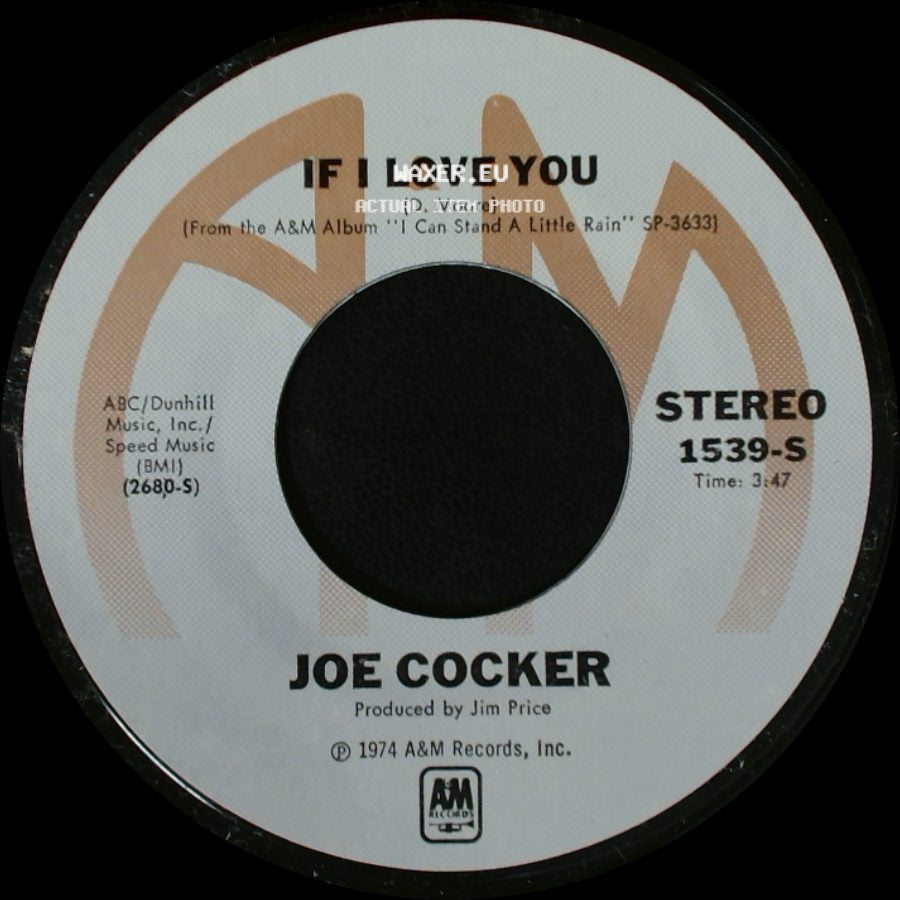 Joe Cocker - If I Love You / Put Out The Light side A
