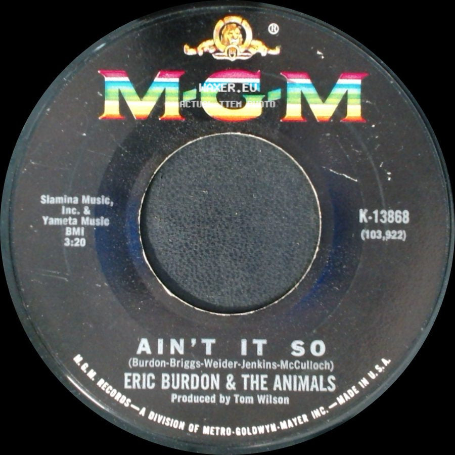 Eric Burdon & The Animals - Monterey / Ain't It So side B