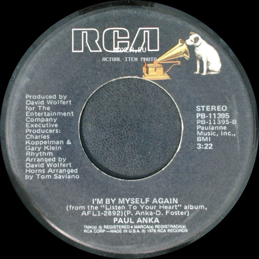 Paul Anka - This Is Love / I'm By Myself Again side B