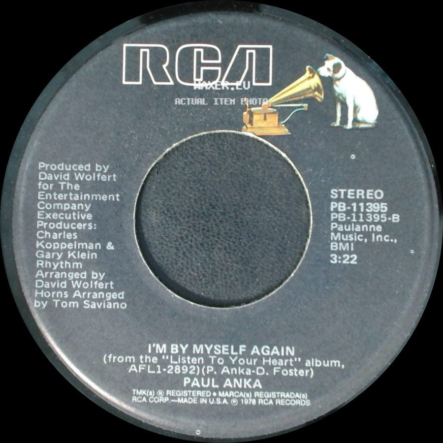 Paul Anka - This Is Love / I'm By Myself Again side B