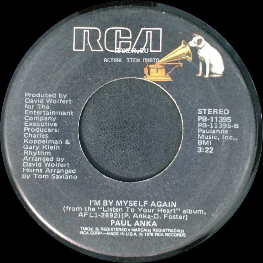 Paul Anka - This Is Love / I'm By Myself Again side B
