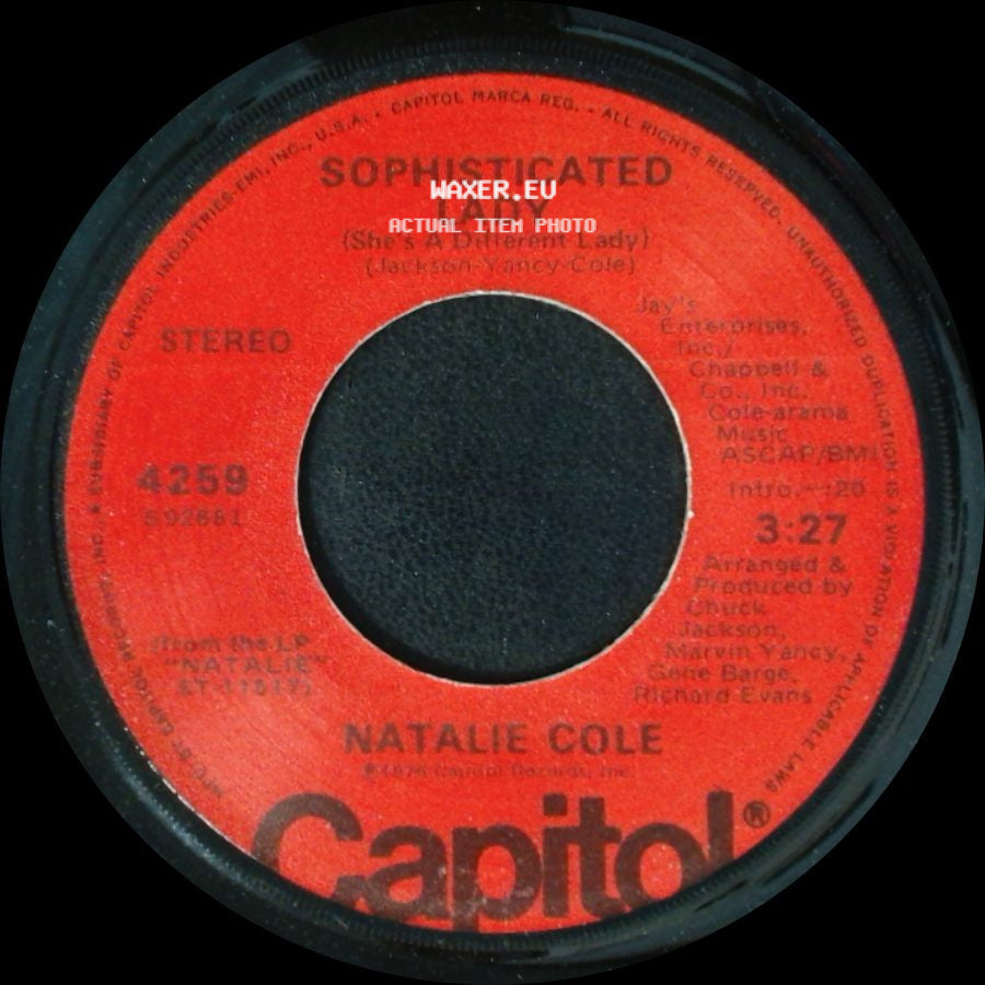 Natalie Cole - Sophisticated Lady (She's A Different Lady) / Good Morning Heartache side A