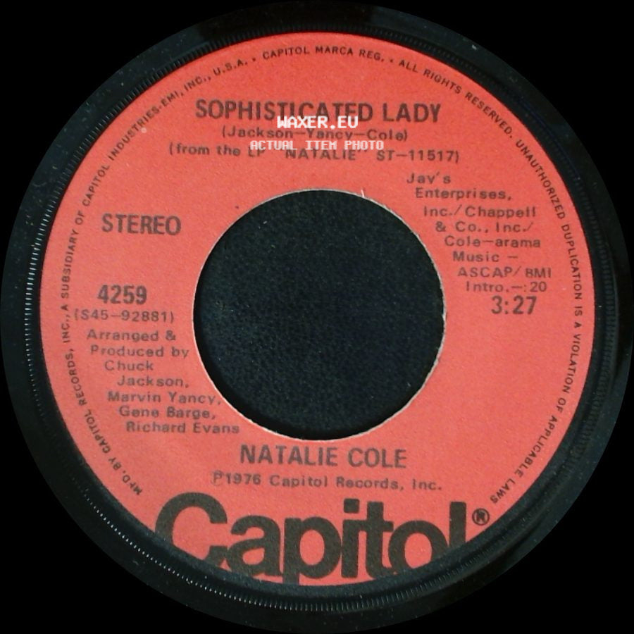 Natalie Cole - Sophisticated Lady / Good Morning Heartache side A