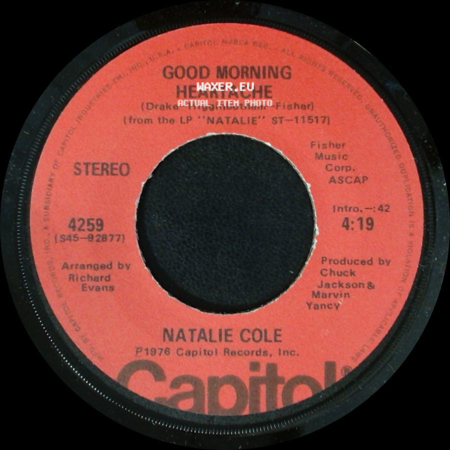 Natalie Cole - Sophisticated Lady / Good Morning Heartache side B