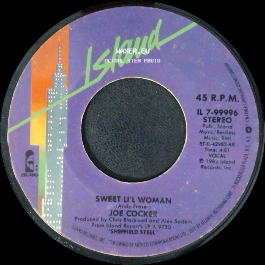 Joe Cocker / Joe Cocker And Jennifer Warnes - Sweet Li'l Woman / Up Where We Belong side A