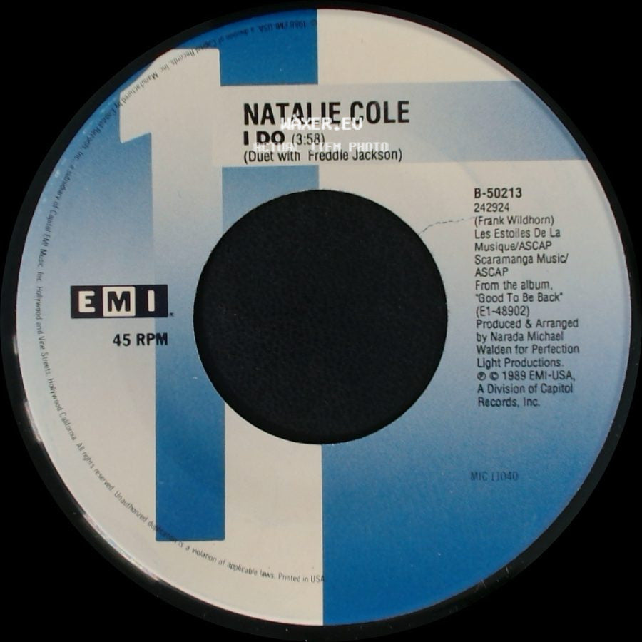 Natalie Cole - I Do / Miss You Like Crazy (Single Version) side A