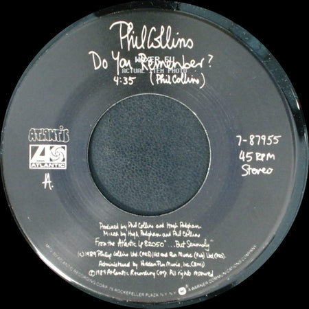 Phil Collins - Wish It Would Rain Down (Demo) / Do You Remember? side B